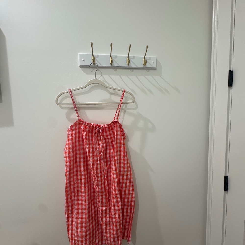 Red & White Gingham dress